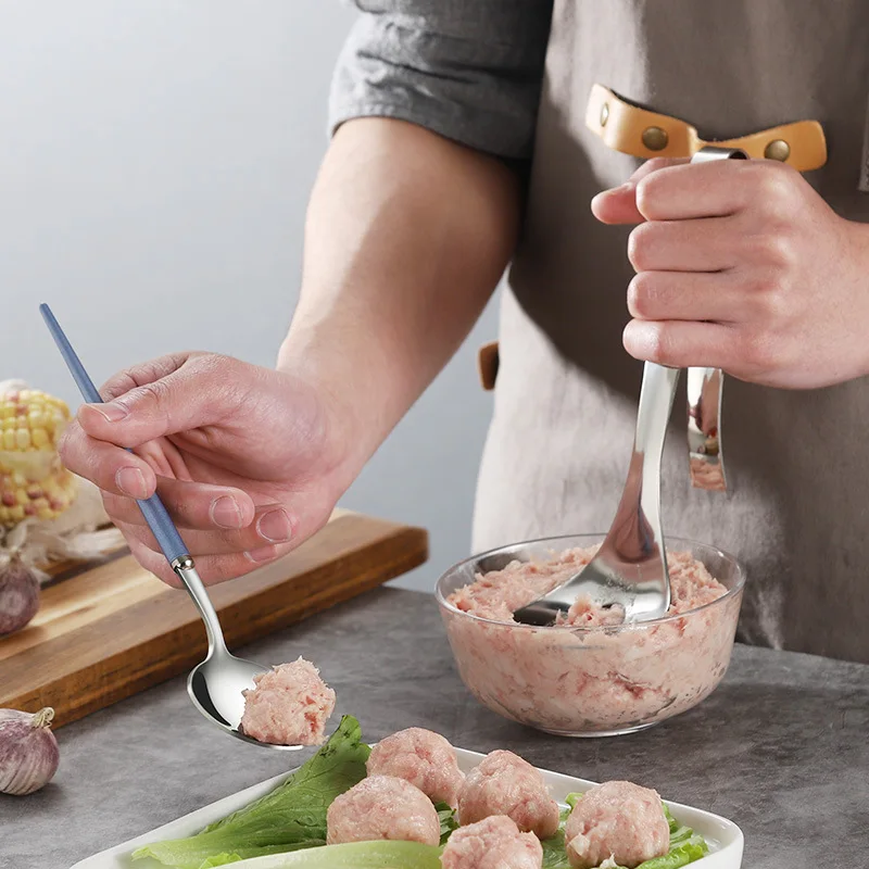 Детская ложка антипригарный кухонный инструмент форма для мясовых шариков