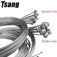 5pcsset bicycle brake line 2m mtb bicycle speed line fixed gear shifter gear brake cable set core inner wire for mtb road bike