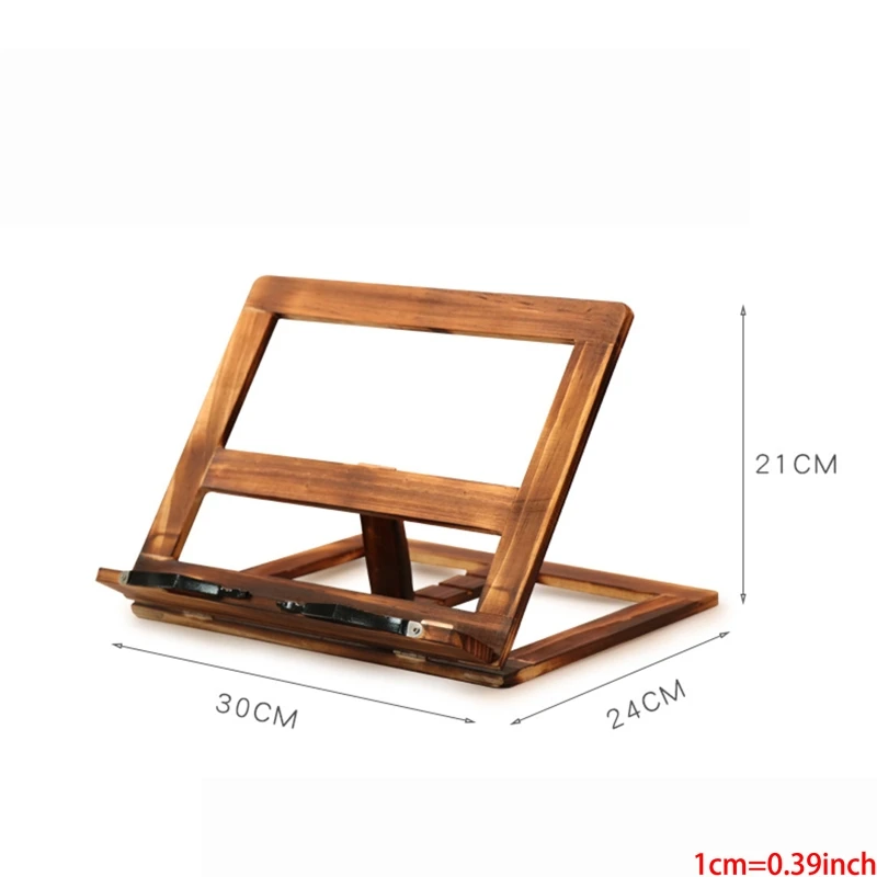 

2021 New Cookbook Document Bookends Desktop Bracket Out Book Stand Retro Adjustable Reading Rest Holder