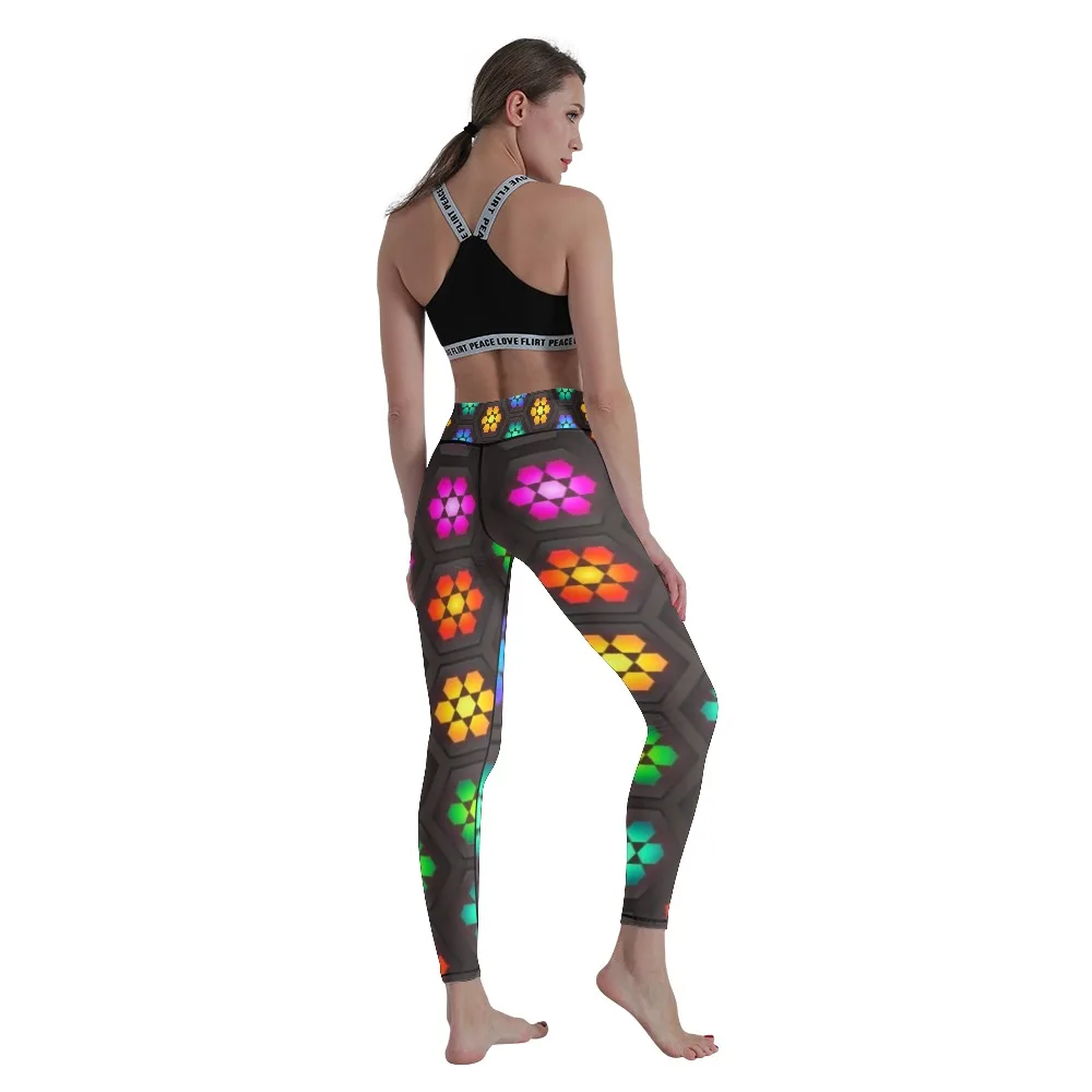 

Women'sDigital Printed Yoga Pants High Waist Sports Fitness Leggings Running Tights Stretch Breathable Sports Trousers Wraps Leg