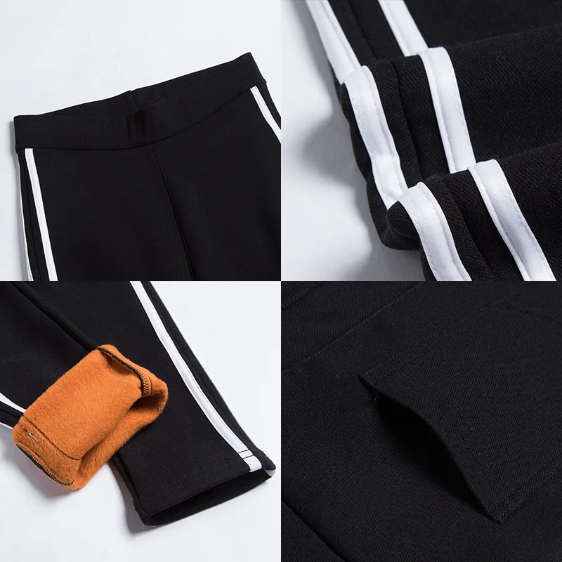 

Women Joggers Leggings Female Slim Stretch Workout Casual Sports Bodybuilding Ladies Trousers Plus velvet thickening Sweatpants