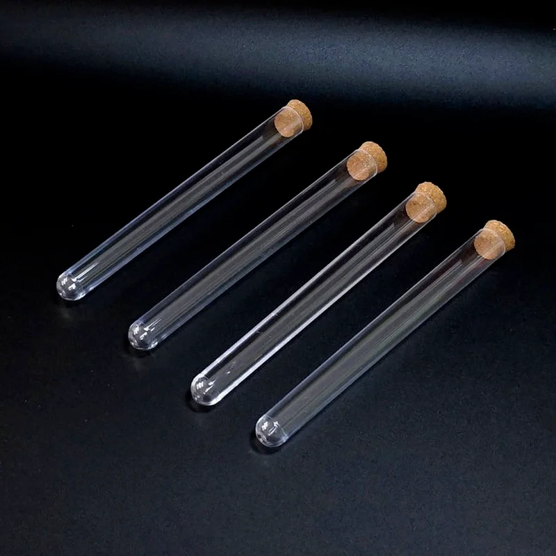 Пробирка пластиковая 15x150 мм с пробкой 30 шт./лот/набор|test tubes with cork|test tubeplastic test tube |