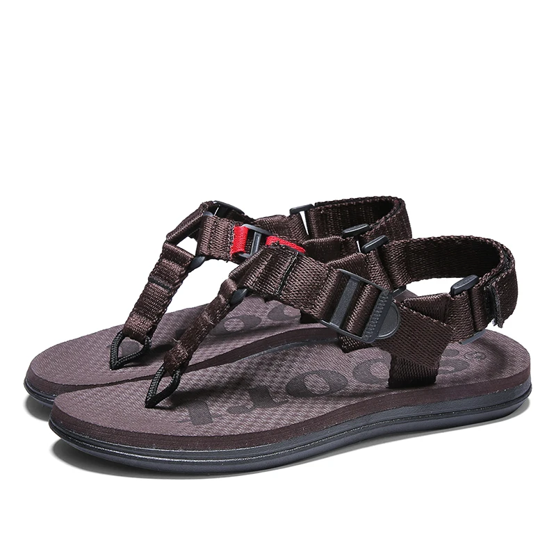 

2020 New Arrival Summer Men Flip Flops High Quality Beach Sandals Anti-slip Zapatos Hombre Casual Shoes Wholesale T040