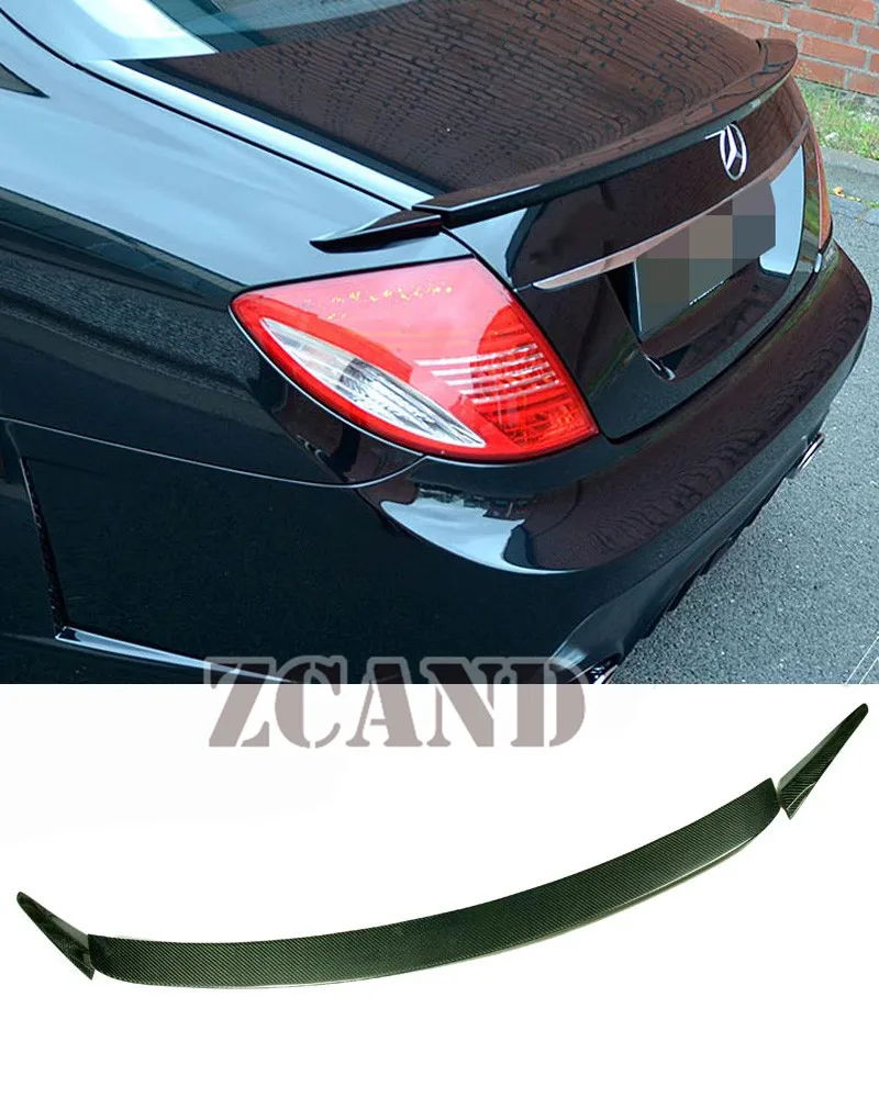 Реальные углеродного волокна 3 шт заднее крыло багажник спойлер для MERCEDES BENZ W216 CL