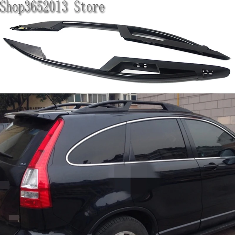 2 шт. для Honda CR-V CRV 2007 2008 2009 2010 2011 алюминиевый сплав багажник на крышу боковые рейлинги, перекладины багаж для путешествий на открытом воздухе