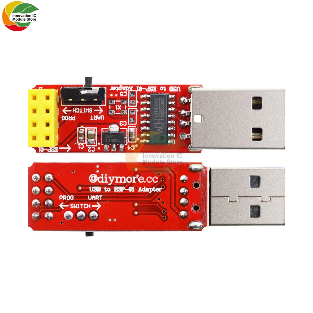 Адаптер CH340 USB в ESP8266 ESP-01/01S плата адаптера беспроводного Wi-Fi модуль