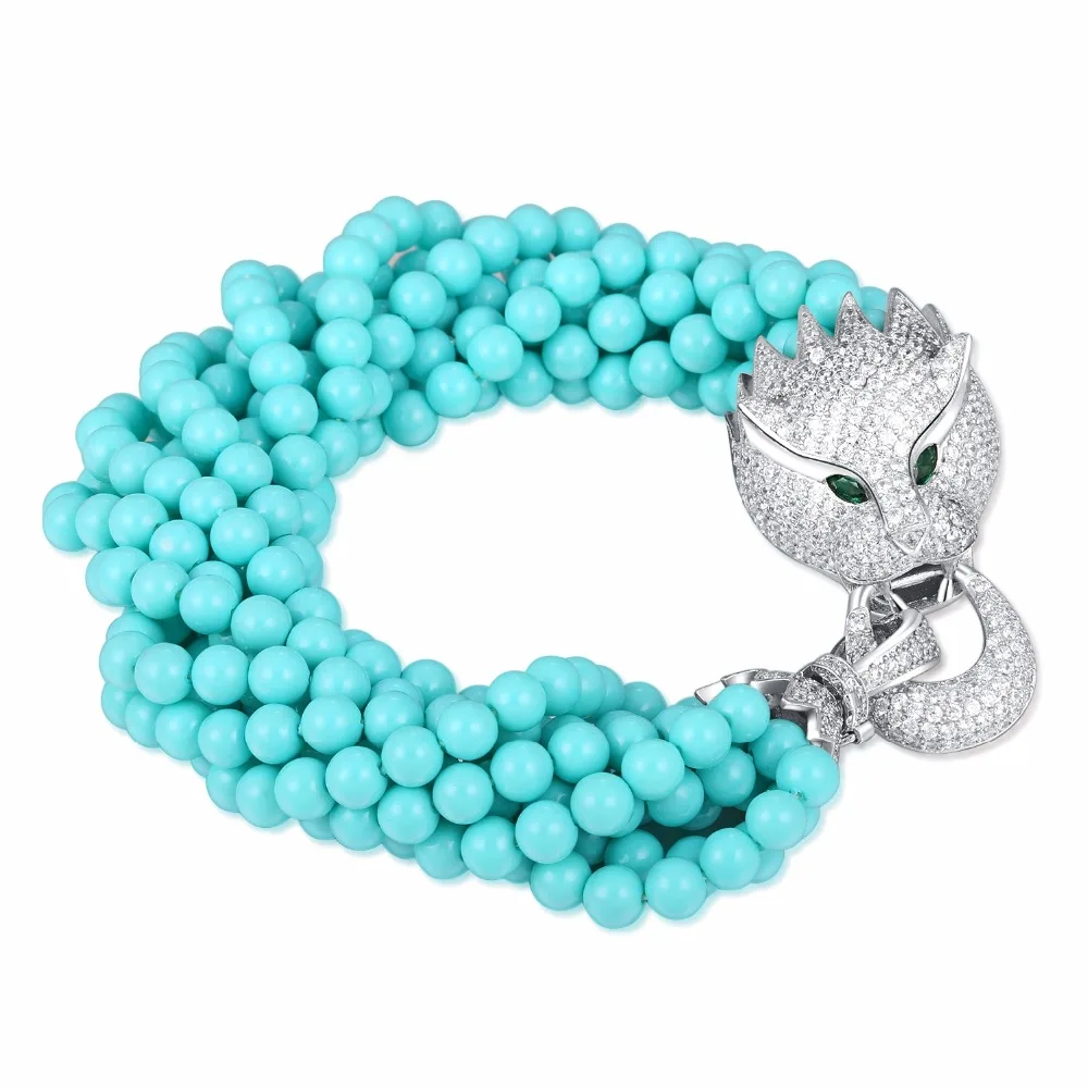 

GRAYBIRDS FASHION LUXURY SHELL PEARL BRACELETS ANIMAL PANTHER LEOPARD COLOR AND LENGTH CAN CONTACT MAKE ORDER WHICH WANT GB1198