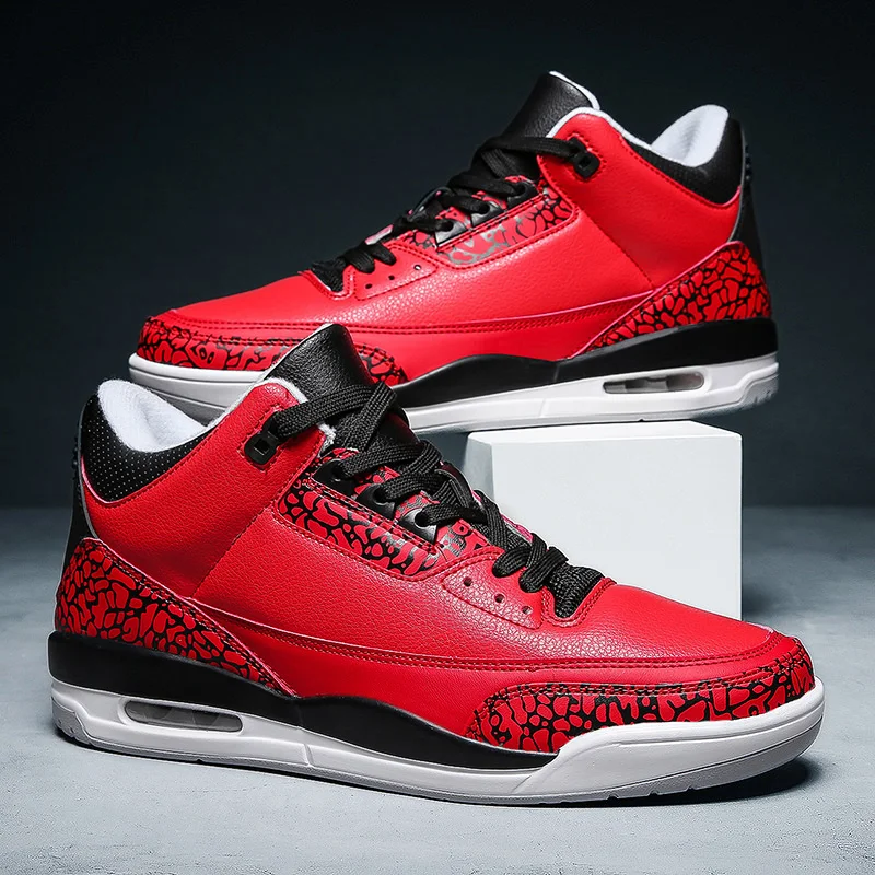 

New Mens Basketball Shoes Air Cushion Basketball Sneakers Women Breathable Anti-skid Outdoor Sports Shoes