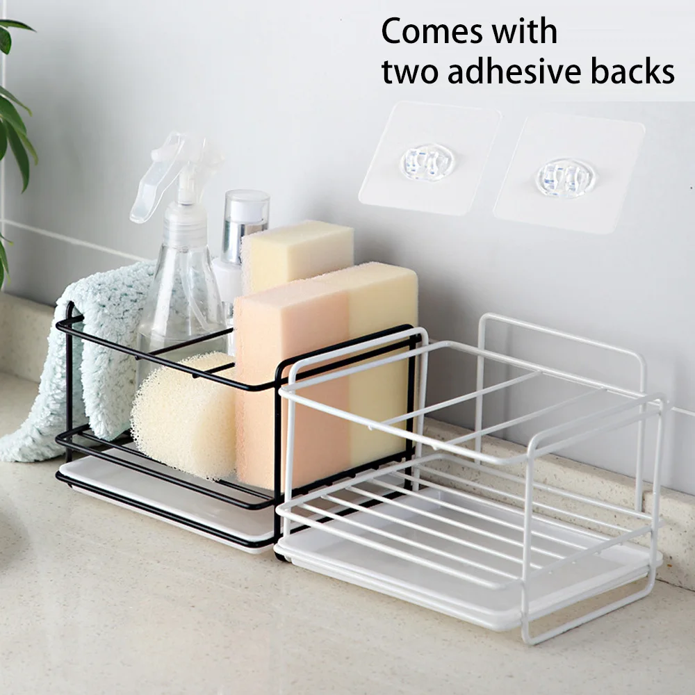 

Soporte De Esponja Para JabN Soporte De Almacenaje Para Fregadero PaO De Cocina Cepillo Estante De Hierro Organizador De BaO