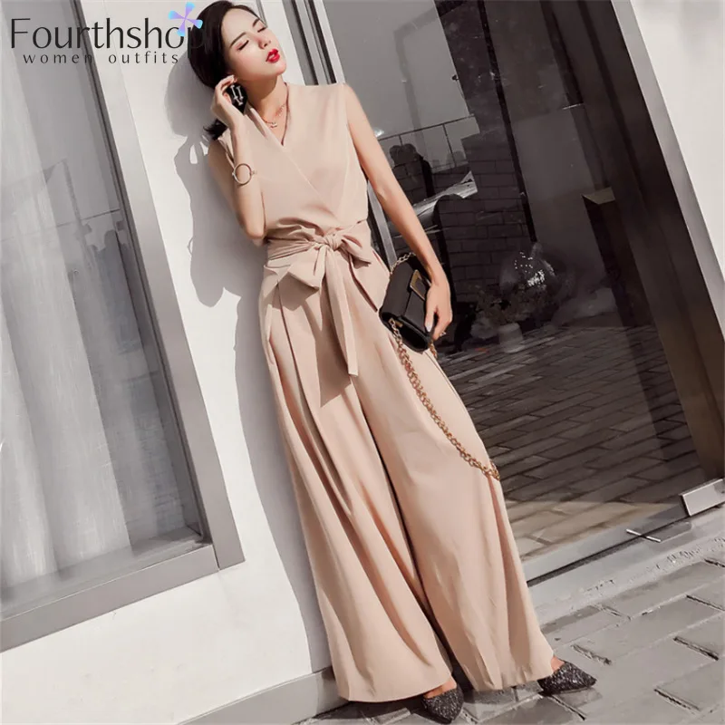 Женский свободный комбинезон на завязках черные или красные комбинезоны с