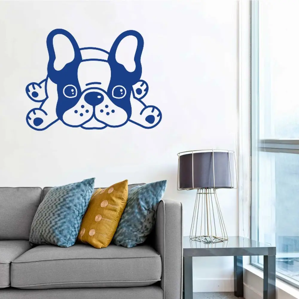 Виниловый знак бульдог Собака уход за домашними животными знаки для салона