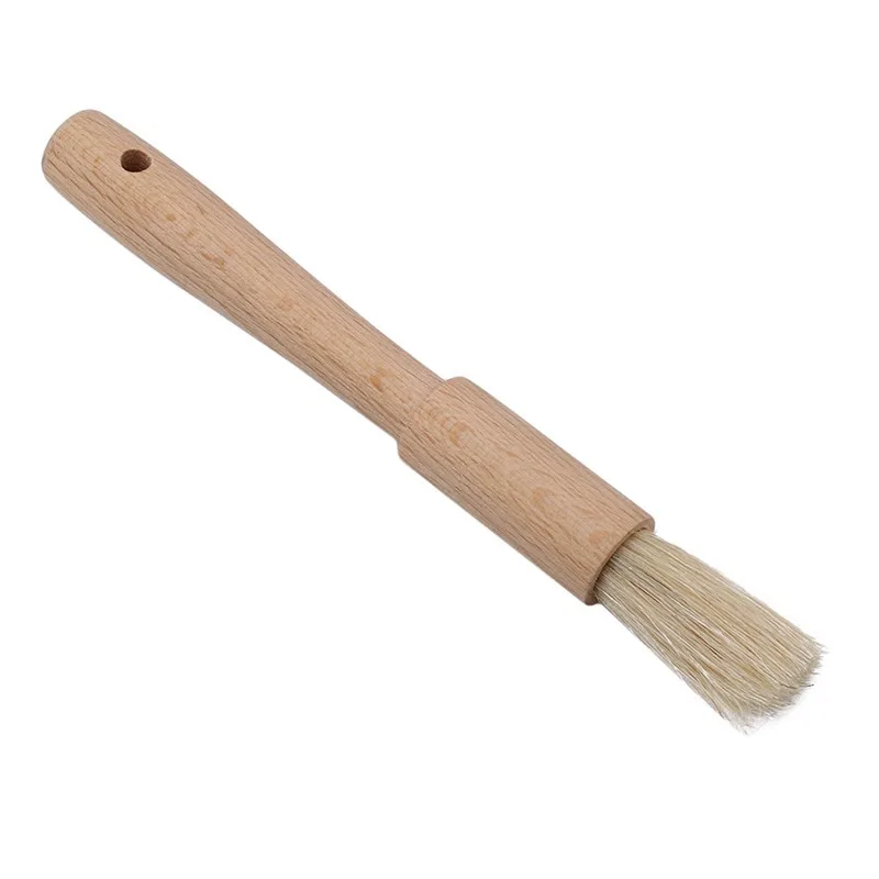 Деревянные щетки для выпечки барбекю Кухонное масло щетка с круглой ручкой