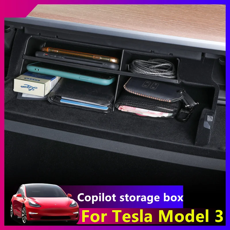 

DIY мульти-Сетка Co-пилотная перчатка ящик для хранения Организатор внутреннее художественное оформление для Tesla модель 3 2019 2020 модифицирован...