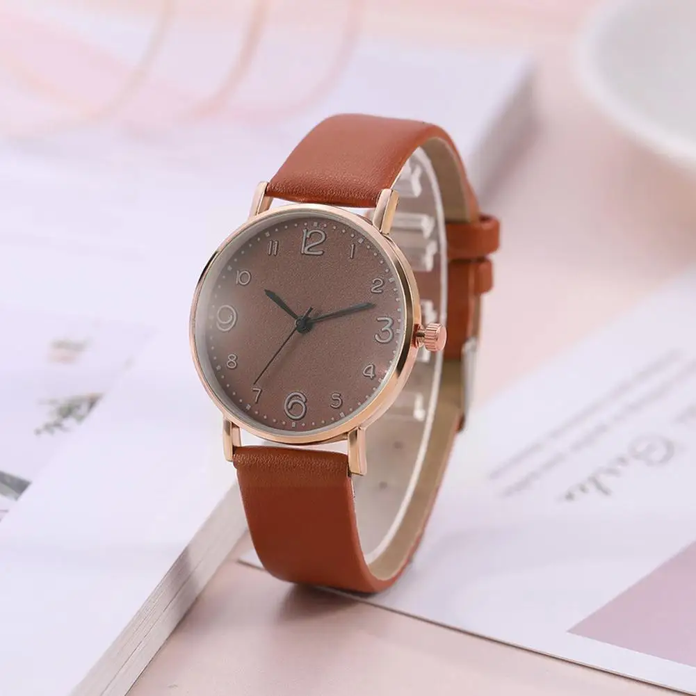 

Brand New 5 Pcs/set Watch Luxury Leather Analog Ladies Bracelet Watch Set Watch Fashion Classic Watch Style Top Quartz S3Y0