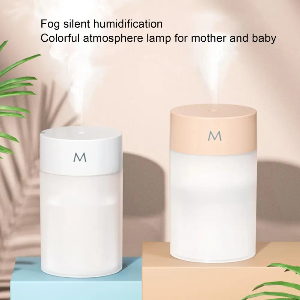 

Mini Humidifier Fine Mist 260ML Colorful Light Mute 2 Gears Mini Humidifier Air Humidifier Desktop Humidifier