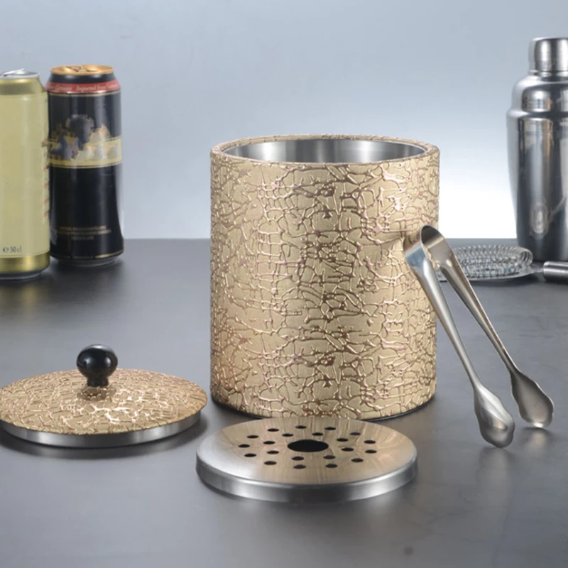 Розничная продажа ведро для льда из нержавеющей стали 1 3л аксессуары в