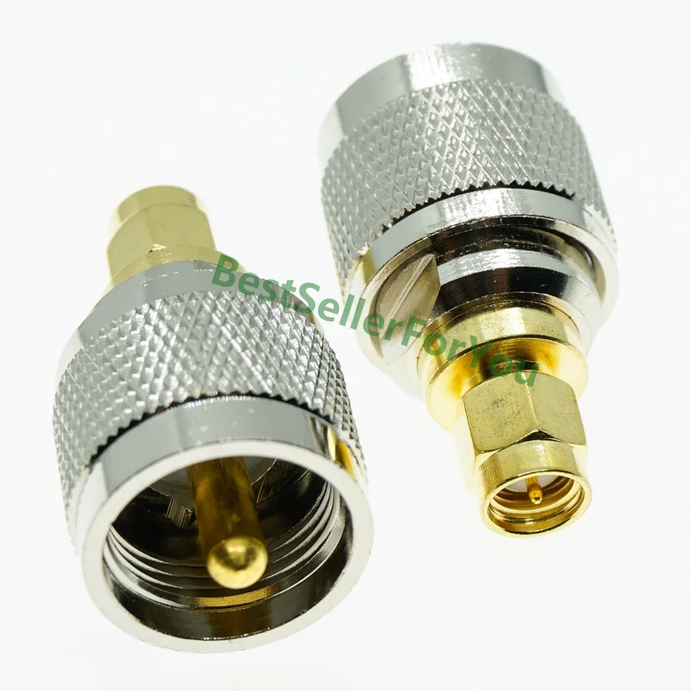 UHF штекер PL259 PL 259 к SMA Разъем RF адаптер|Соединители| |