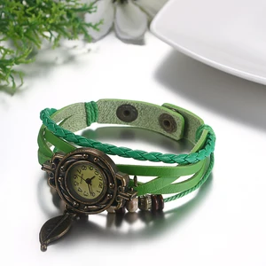 Lancardo 2021, модные женские часы, женские винтажные часы, браслет, наручные часы, кулон в виде листьев, ретро браслет, женские часы
