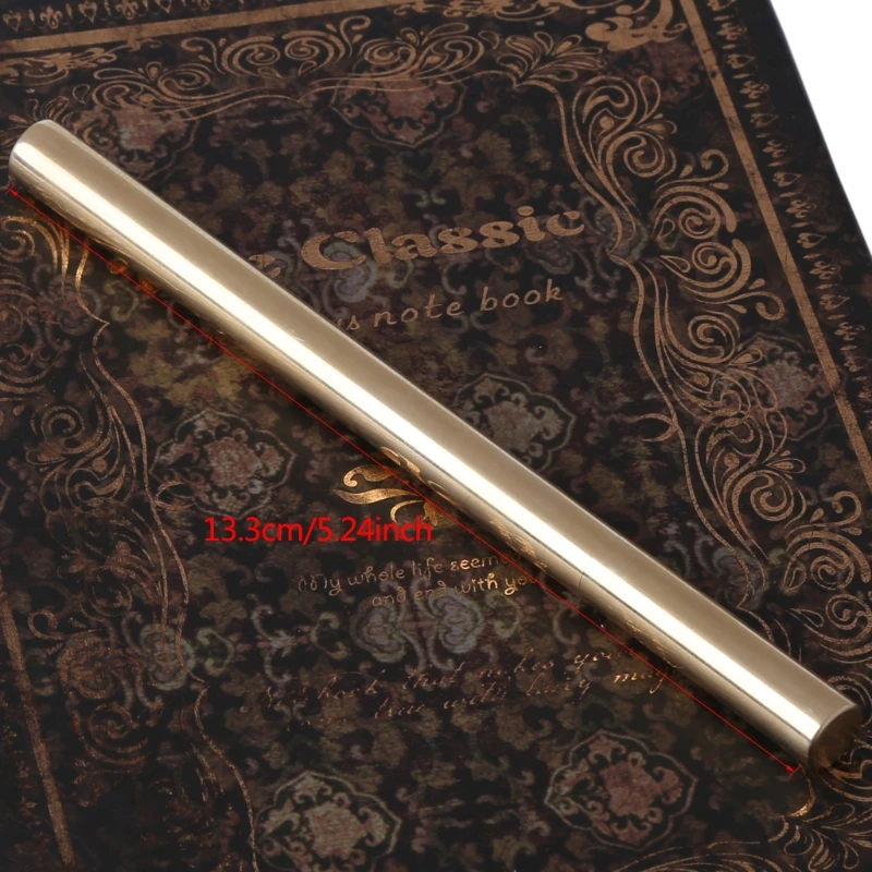 

High Quality Gold Minimalism Superfine Ballpoint Pen Pure brass stationery C5AE