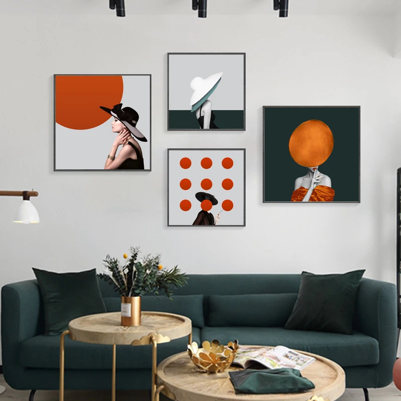 

Modern Canvas Painting Poster and Print Living Room Bedroom Fashion Woman Character Picture Wall Art Decoration Home Decor