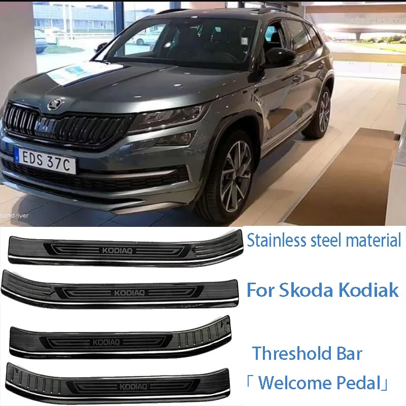 Для Skoda Kodiaq Kodiak порог из нержавеющей стали приветственная педаль Защита от