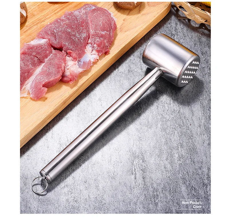 

New Stainless Steel Steak Loose Meat Hammer 304 Stainless Steel Household Tender Meat Hammer Meat Hammer Kitchen Special Tool