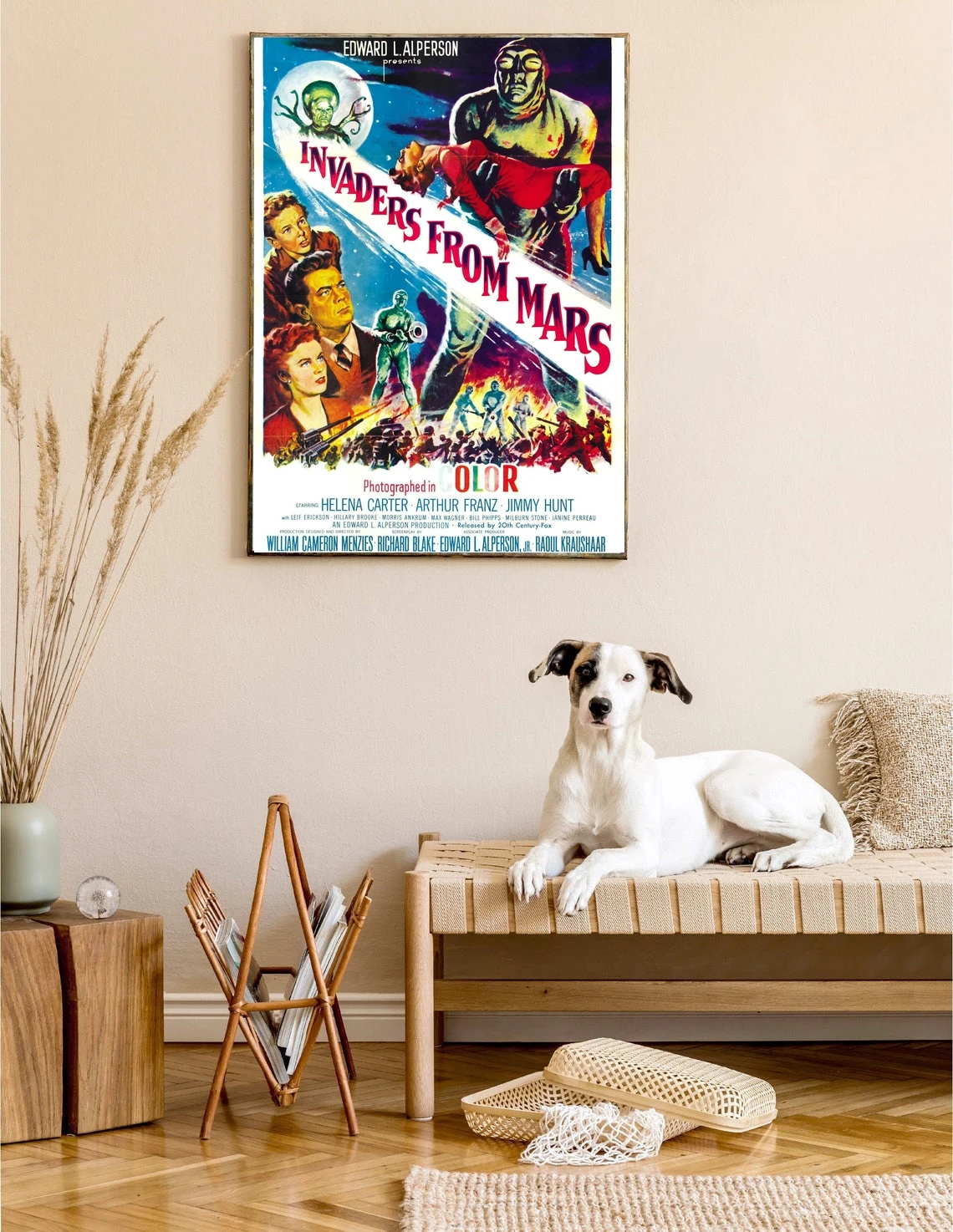 Постер Invaders из Марса (1953) американский суперцинолор фильм научной фантастики
