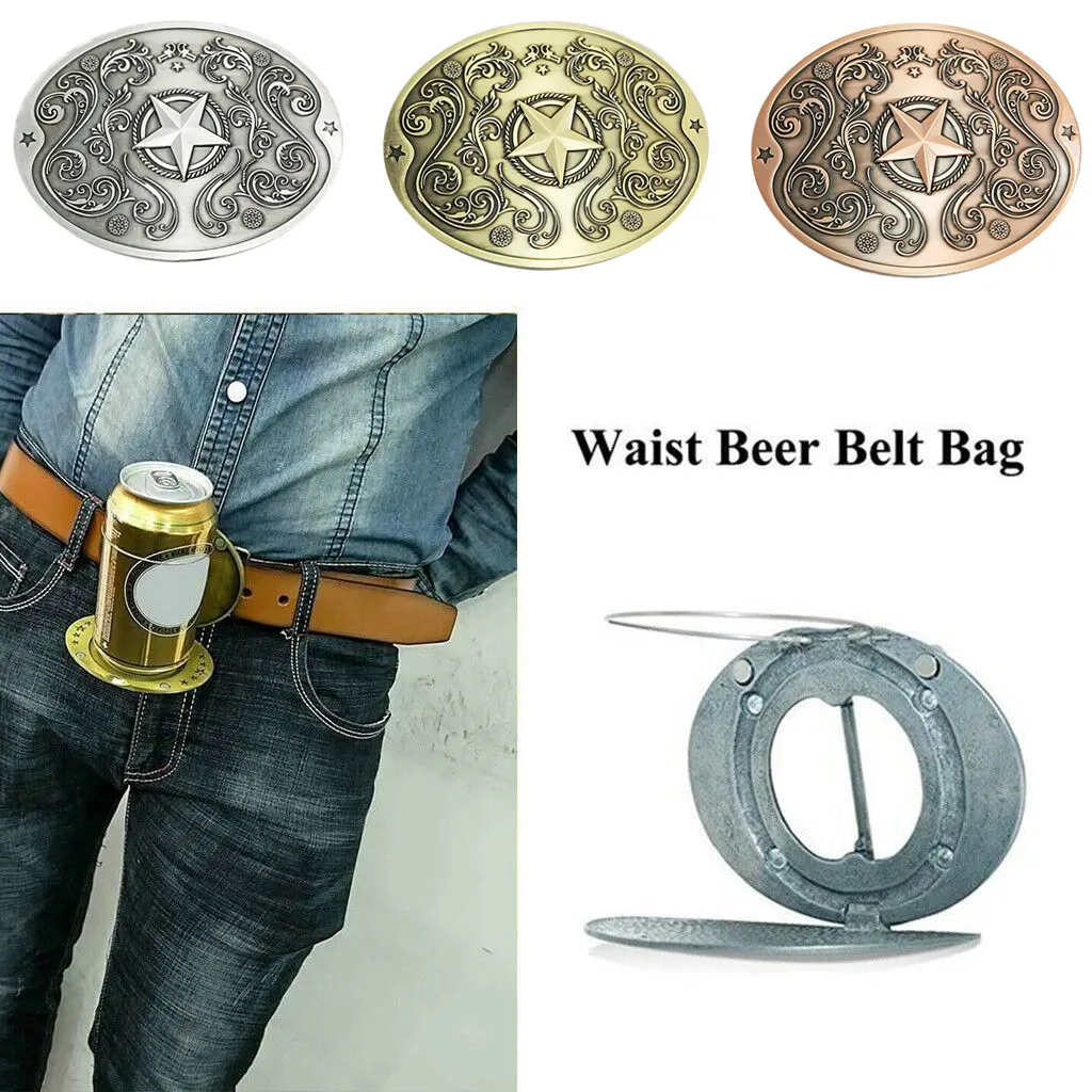 

1PC Luxury Metal Beer Headband Party Multiple choice Shape Creative Belt Buckle Beer Rack belt buckle Bar Beer Tools L*5