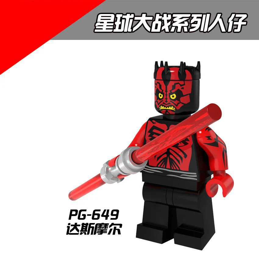 PG8021 соответствует Legoing StarWarsing фильм серии люк ОбиВан воин Ситхов Dasmore сборки блоки