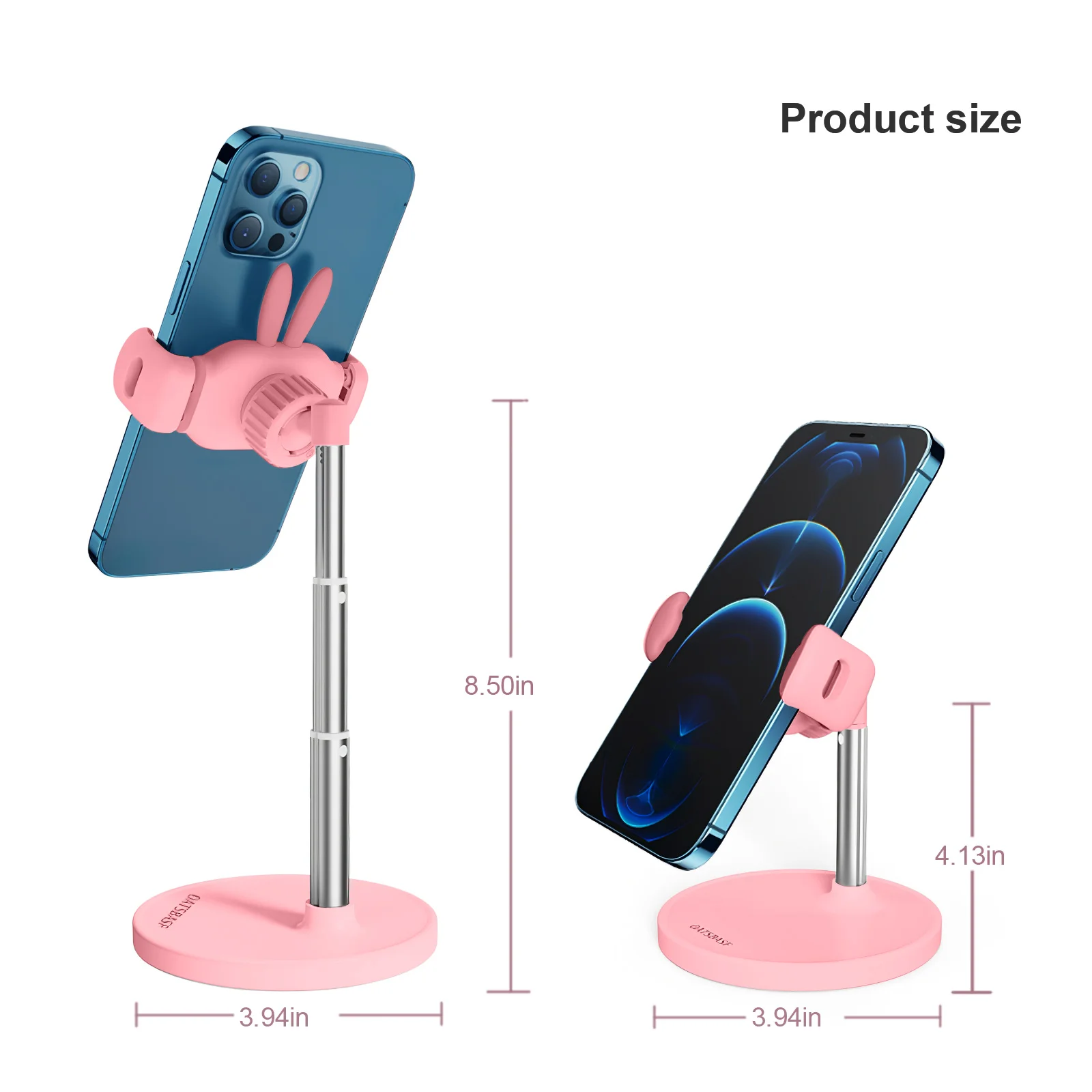 oatsbasf 2022 cute desktop phone holder cell phone stand for iphone xiaomi huawei samsung adjustable bunny phone clip holder free global shipping