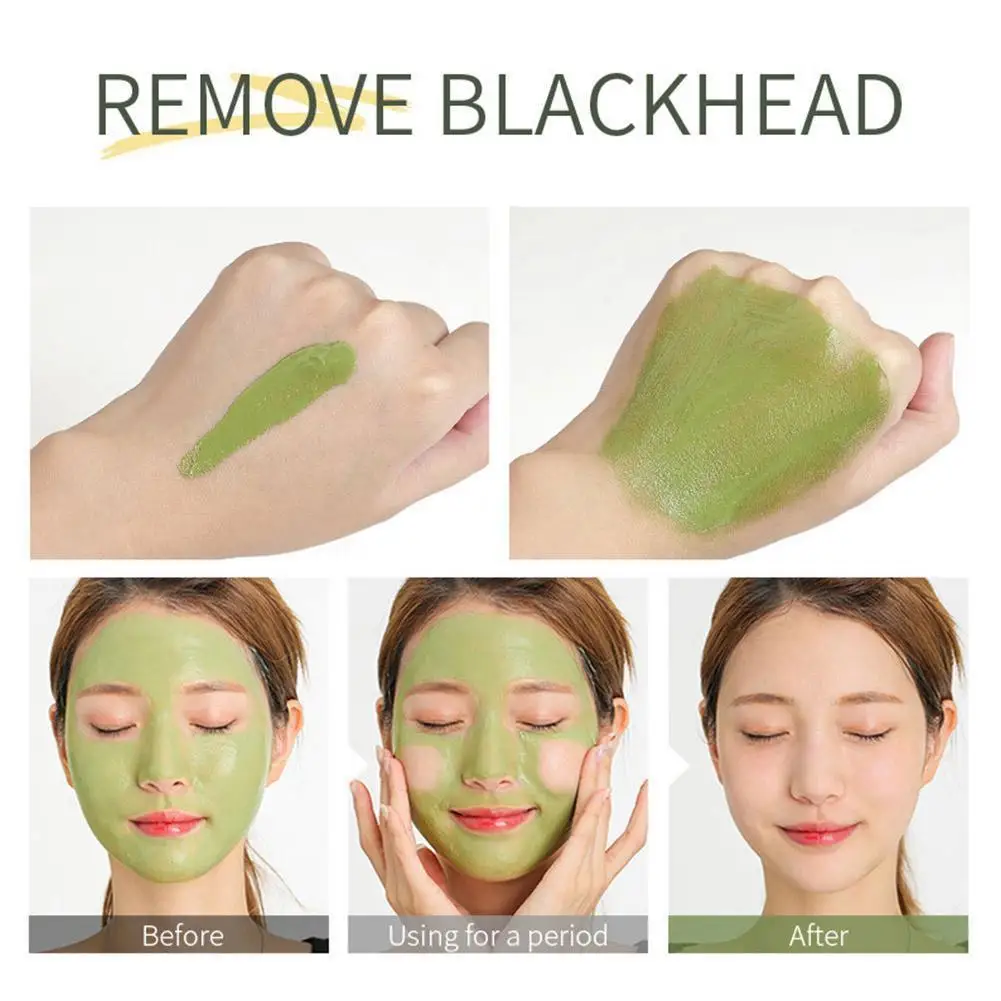 

Green Tea Cleansing Mud Mask Oil Control Anti-Acne Moisturizing Care Clay Mask Trial Mud Stick Pack Peach Purifying Skin Ma I5X6