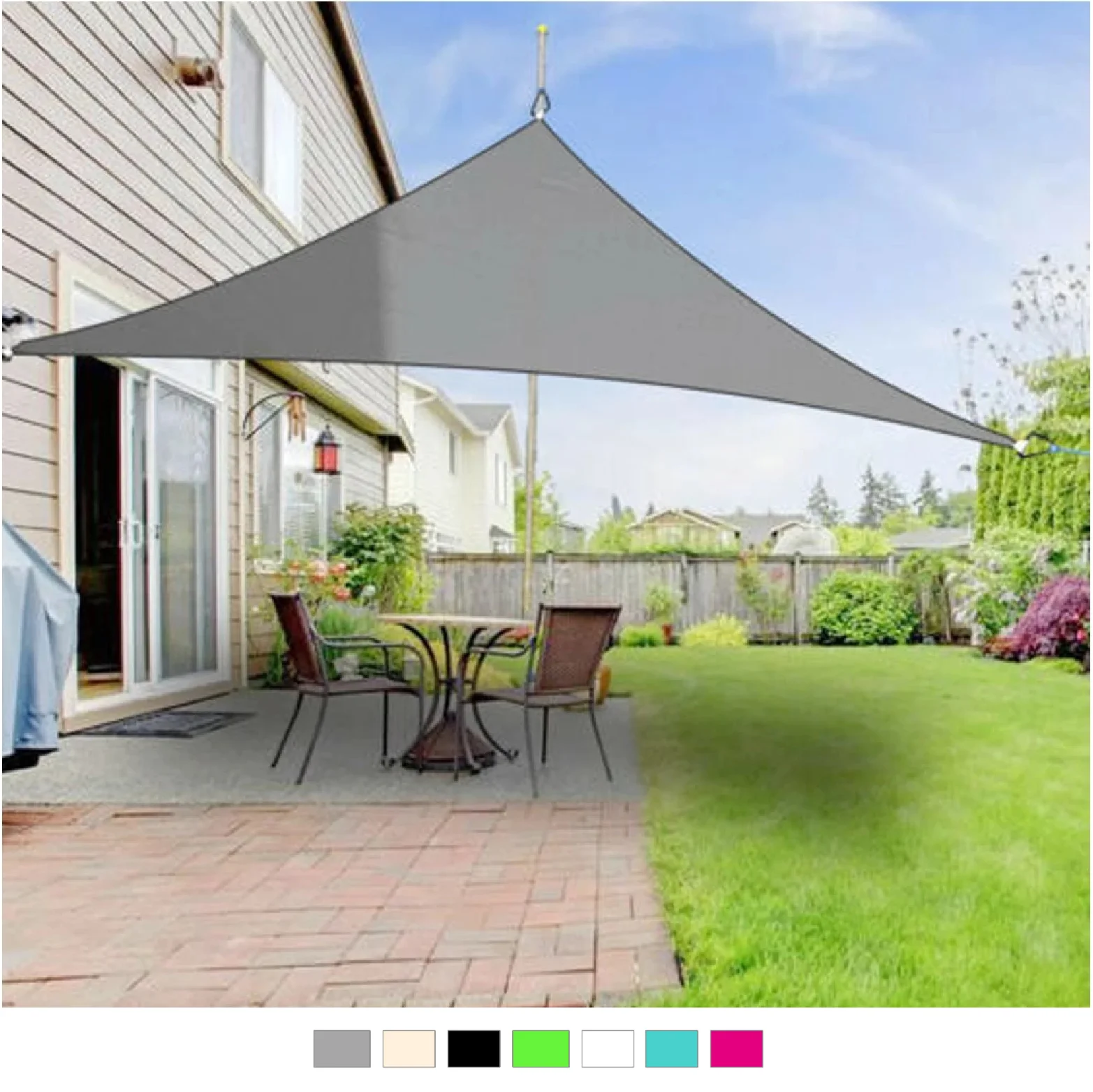 

Waterproof Outdoor Sun Shade Shelter Awning Tent Canopy Garden Patio Beach Picnic Camp Tarp Travel Sunshade 7 Color 2M x 2M x 2M