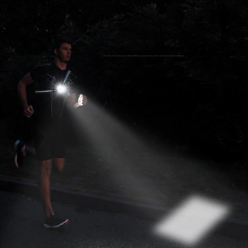 

waterproof headlight XM-L2 U3 High quality strap light night running light LED headlight built-in battery head flashlight