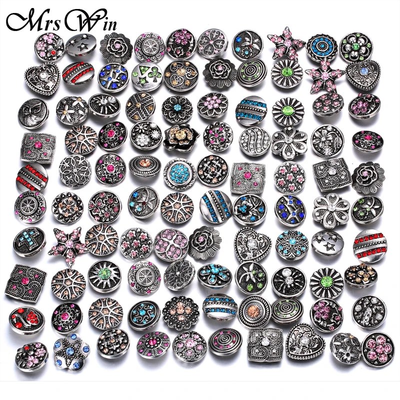 10 шт./лот оптовая продажа 18 мм застежки для ювелирных изделий смешанные круглые