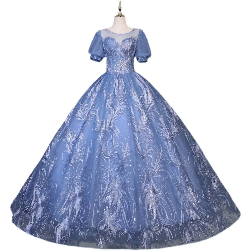 Бальное платье принцессы элиты роскошное длинное средневековое Дворцовое эпохи
