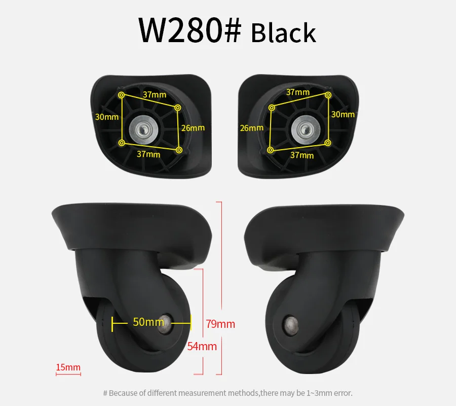 Luggage wheel kit caster accessories replaced with new durable shock-absorbing silent wheel sliding practical universal wheel