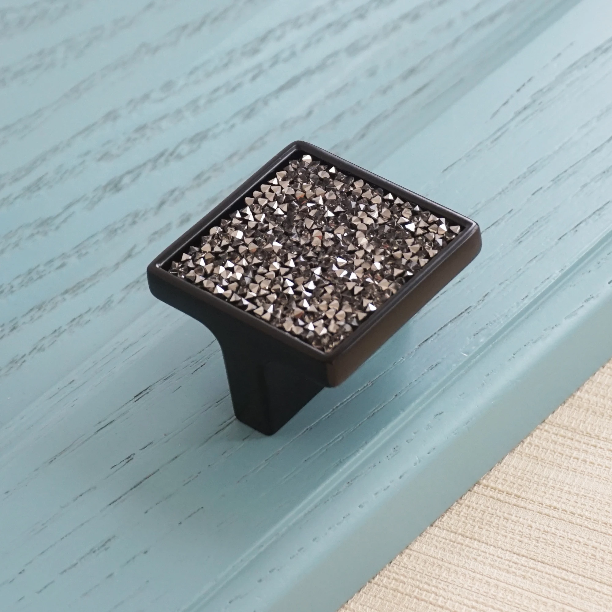 Черные блестящие дверные ручки 3 75 дюйма 5 дюймов 6 квадратные для мебели шкафа