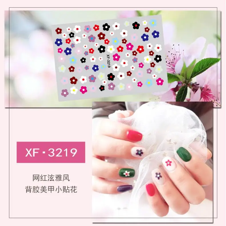 Весенне-летние серии наклеек для дизайна ногтей слайдер наклейки цветы фрукты