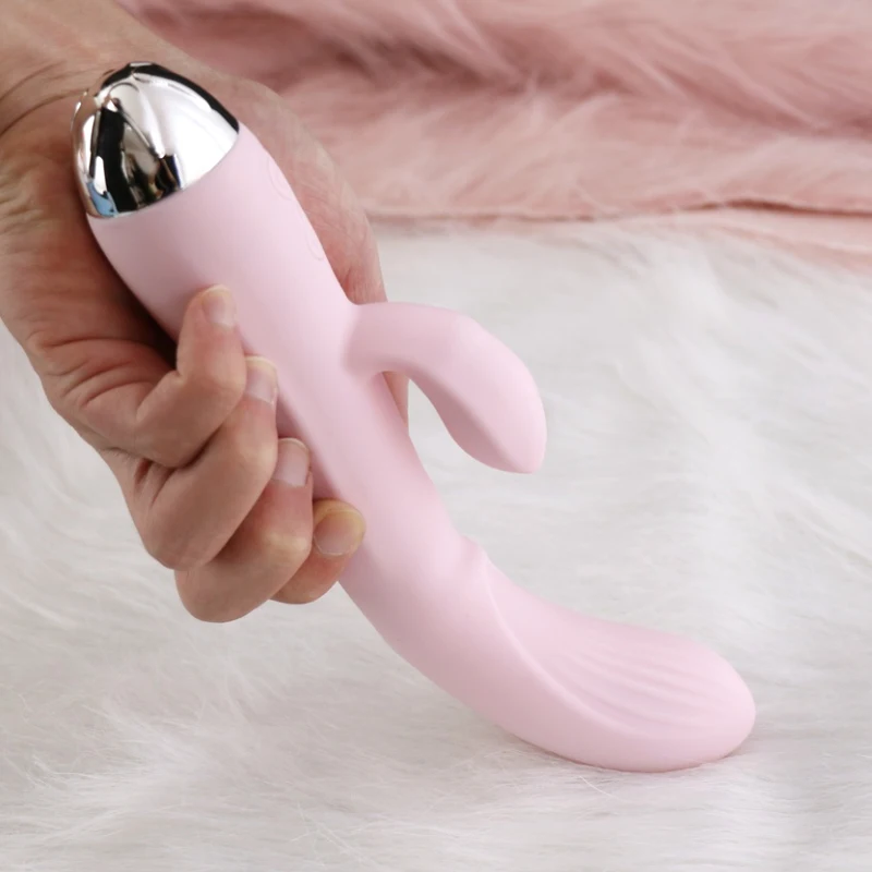 Жидкий силиконовый Кролик вибратор Реалистичный Пенис дилдо Стимулятор клитора
