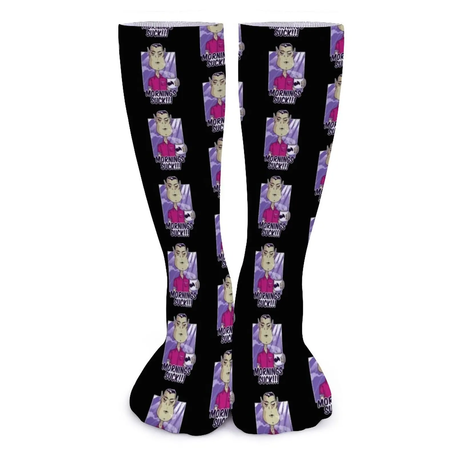 

Dracula Socks Female Design Stockings Large Chemical Fiber No Slip Mid Winter Socks