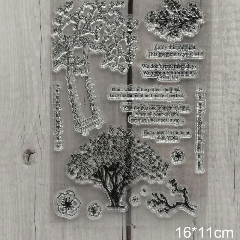 Прозрачные штампы в виде совы цветка птицы новинка 2019 скрапбукинг резиновый