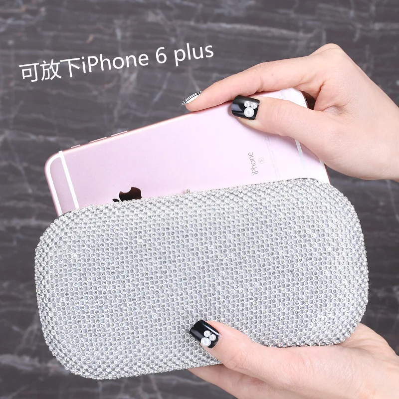 

for women uxury Dinner Bag Gold and silver inlaid diamond evening bag with diamond water drill banquet bag one shoulder handbag