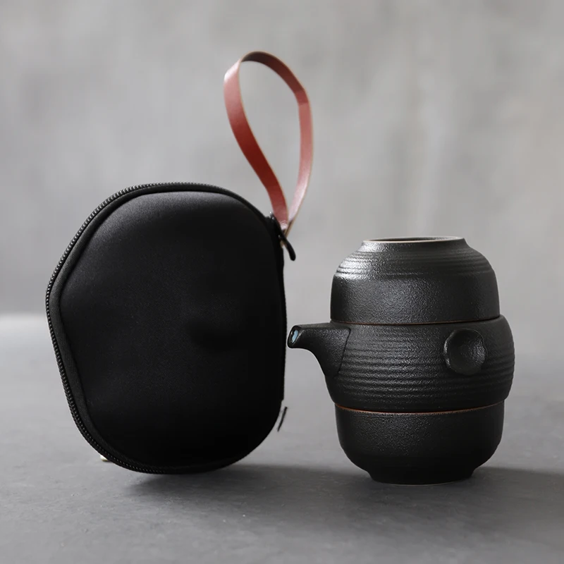 

Керамический чайник LUWU, чайник gaiwan, портативный дорожный чайный сервиз, китайские чайные наборы кунг-фу