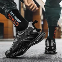 cushioning running shoes lace up breathable jogging sport shoes for men light mens high quality ourdoor walking sneakers male