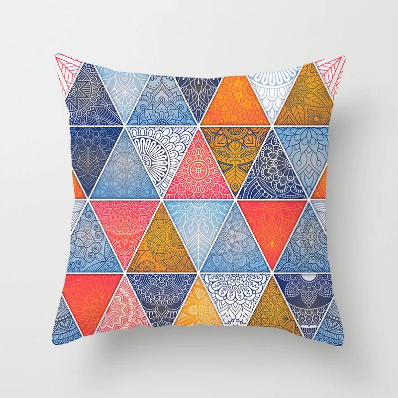 Декоративная подушка мандалы крышка домашний декор 100% полиэфирная наволочка