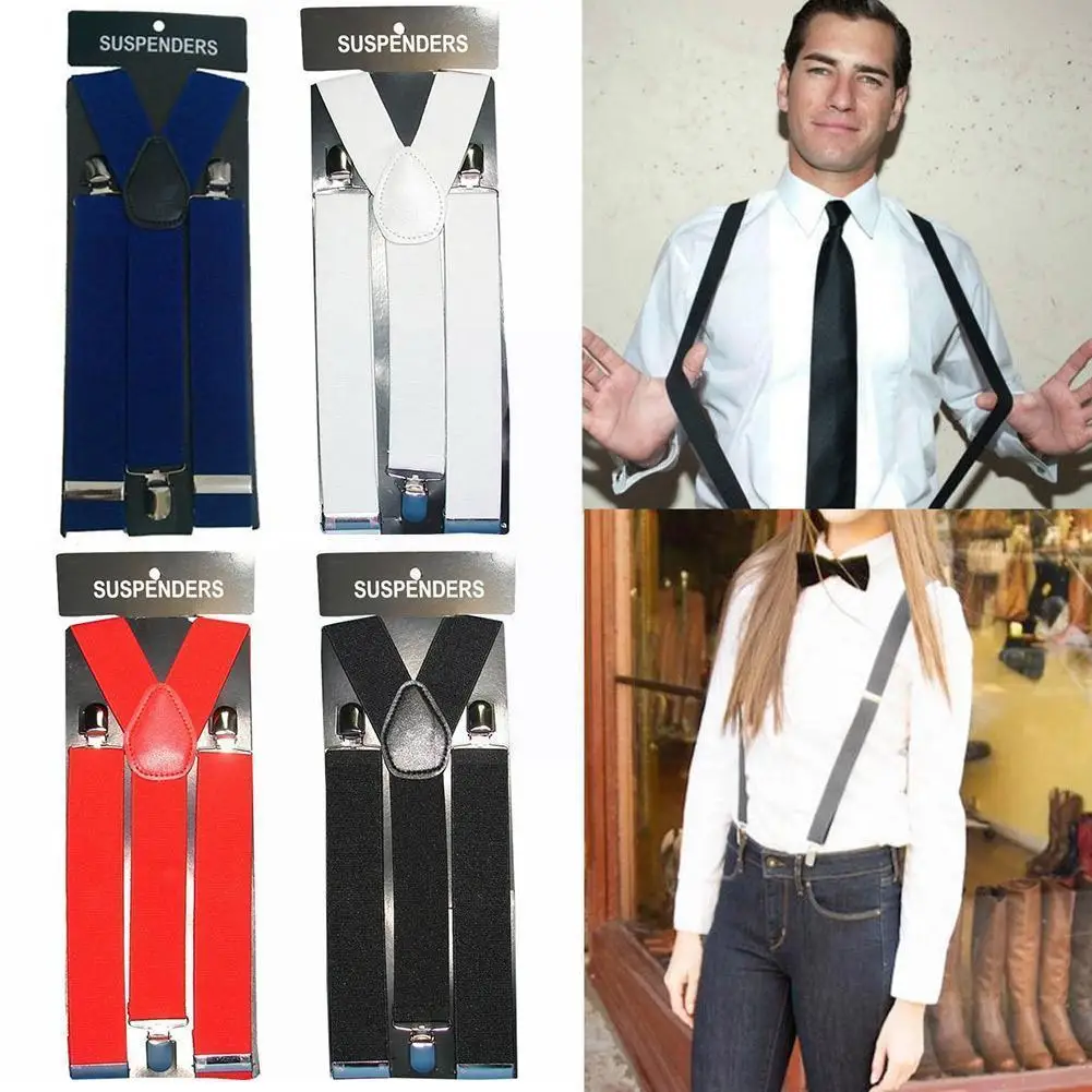 

Suspenders Men Women High Elastic Adjustable Y Back Pantalones Para Hombre Tirantes Mujer For Shirt Suspenders Bretelle Tro I7v5