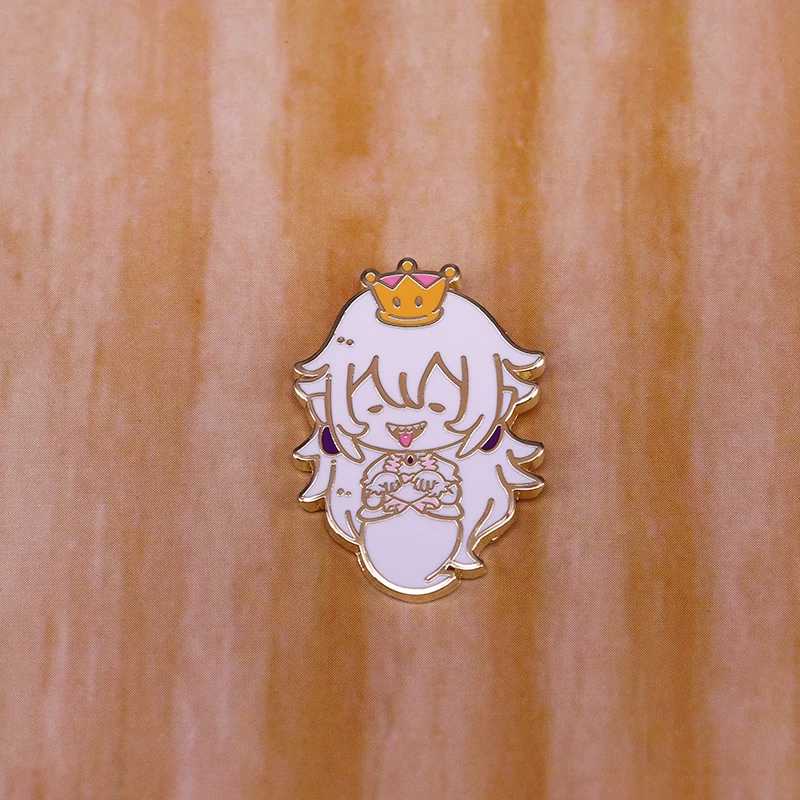 Boosette супер Корона Брошь Принцесса boo Милая забавная игра ювелирные изделия |