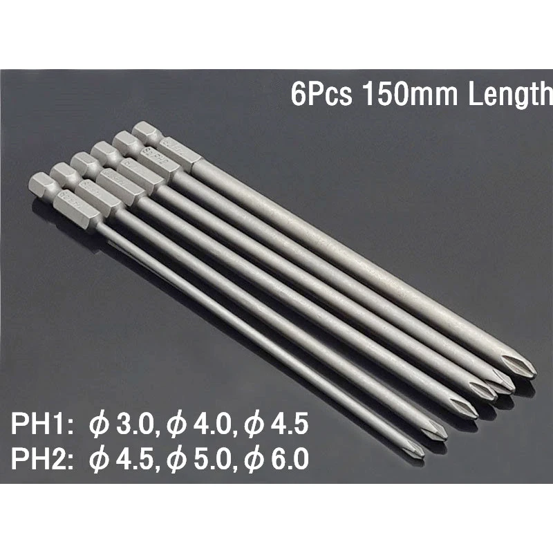 6 шт. Набор насадок для отверток 1/4 мм|Отвертка| |