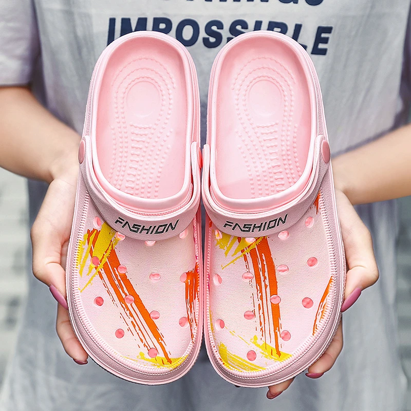 

Сандалии унисекс из ЭВА, легкие пляжные шлепанцы с дырками, для сада и душа, лето 2021