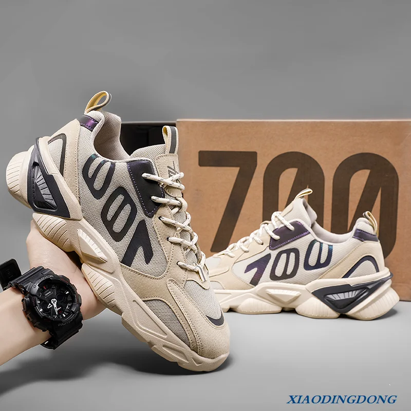 

New Spring/Summer Men Fashion Sport Shoes 700 For Male Outdoor Casual Breathable Air Mesh Running Sneaker Shoe Tenis Masculino
